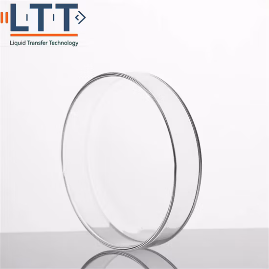 Piastra Petri per colture cellulari di batteri in vetro da laboratorio 60 75 90 100 120mm con coperchio Piastra Petri in PTFE per uso scolastico o da laboratorio Piastra Petri di colore bianco