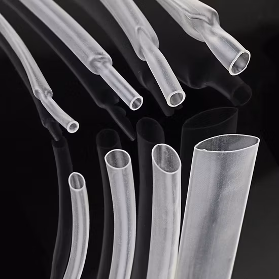 Tubo termorestringente isolante ignifugo Tubo termorestringente in PTFE trasparente trasparente