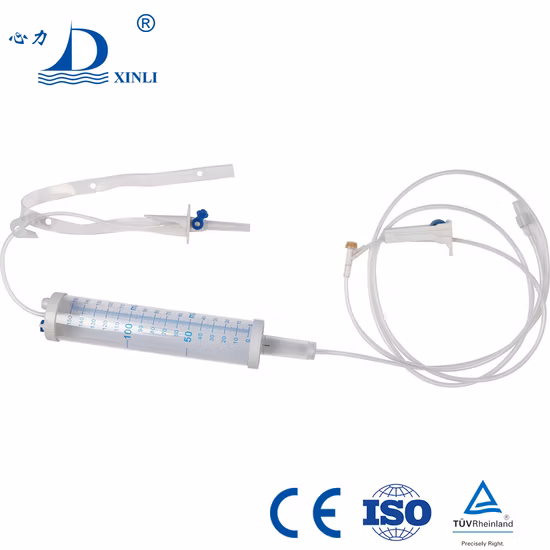 Set per infusione/buretta sterile medica monouso di alta qualità e miglior prezzo con buretta 100 ml 150 ml